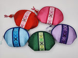 Korean Traditional Butterfly Embroidery Patterned Coin Purse Mini Pocket Korean Featured Style Set of 5