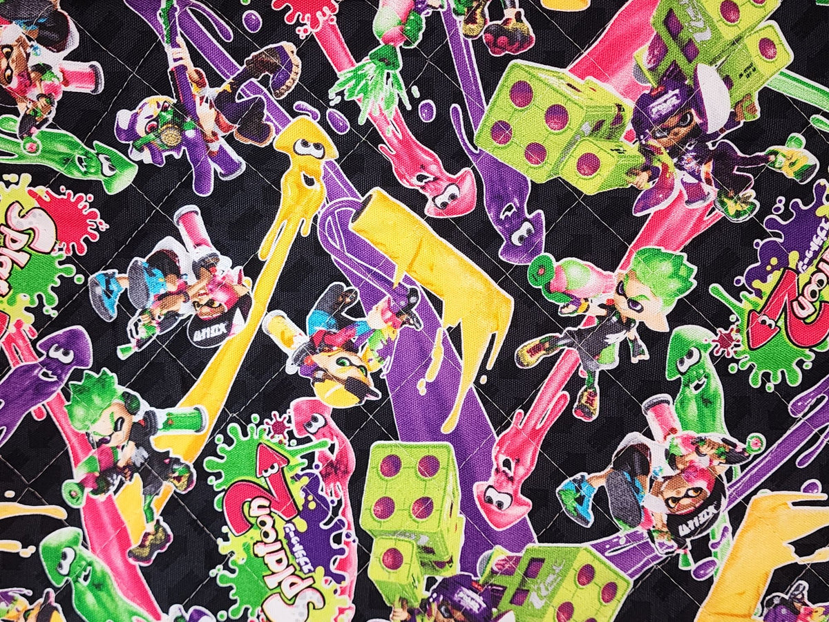 Splatoon Cloth Nintendo Splatoon 2 Patterned Quilted Fabric made in Japan by the FQ ...