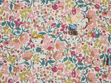 Liberty Tana Lawn Snoopy Peanuts Flowers Fabric printed in Japan FQ 45cm by 53cm or 18" by 21"