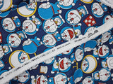 I am Doraemon Gadget Cotton Poly Twill Licensed Fabric printed in Japan by the Half Yard