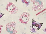 Sanrio Characters Neko Mimi Maid Cafe Oxford Licensed Fabric printed in Japan by the Half Yard