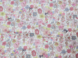 Liberty Tana Lawn Sanrio Happy Meadow Fabric printed in Japan FQ 45cm by 53cm or 18" by 21"