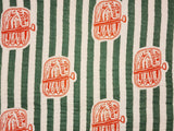 Canned Sardines Patterned Crinkle Quadruple Gauze Fabric made in Korea by the Yard 36" x 59" or 90 x 150cm