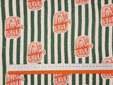 Canned Sardines Patterned Crinkle Quadruple Gauze Fabric made in Korea by the Yard 36" x 59" or 90 x 150cm