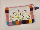 Korean Traditional Flower Embroidery Patterned Coin Purse Mini Pocket Korean Featured Style