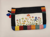 Korean Traditional Flower Embroidery Patterned Coin Purse Mini Pocket Korean Featured Style