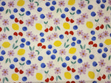 Fruity Sweet Canvas Patterned Fabric printed in Korea by the Half Yard