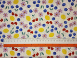 Fruity Sweet Canvas Patterned Fabric printed in Korea by the Half Yard