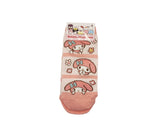 4 Pairs of Sanrio Character Ankle Socks Stacked Design Women's Sock