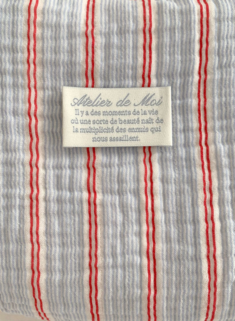 Stripe Patterned Triple Gauze Fabric made in Korea by the Yard 36" x 57" or 90 x 145cm