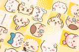 Chiikawa Square Patch Yellow Oxford Licensed Fabric printed in Japan by the Half Yard