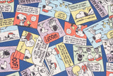 Snoopy Peanuts Comic Cut Polyester 55"(140cm)width Fabric by the Half Yard