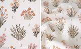 Wild Flower Farm Flower Patterned Fabric made in Korea by the Half Yard