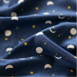 Star Moon Night Sky Patterned Fabric made in Korea by the Half Yard