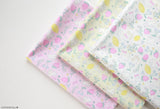 Strawberry Rabbit Patterned 30s Organic Fabric made in Korea by the Half Yard