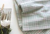 Pastel Color Check Patterned Bio-washed Fabric made in Korea by the Yard 36" x 64" or 90 x 164cm