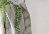 Meg Stripe Cotton Linen Lyocell Fabric made in Korea by the Yard 36" x 61" or 90 x 155cm