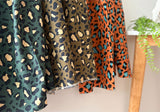 Vivid Leopard Patterned Fabric DTP printed in Korea by the Half Yard