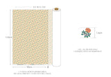 Flower Block Rose Stamp Patterned Fabric made in Korea by the Half Yard