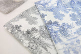 Toile de Jouy Microfiber TPU Laminated Water proof Fabric made in Korea by the Yard