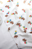 Balloon Bear 30s Cotton Fabric printed in Korea 36" x 57" 90cm x 145cm by the Yard