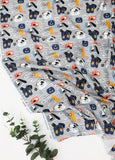 Fashion Dog Puppy Patterned Fabric made in Korea by the Half Yard