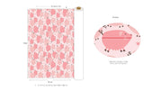 Cute Pink Pig Patterned Fabric made in Korea by the Half Yard