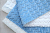 Soft Velour Microfiber Heart Patterned Nubi Quilted Fabric made in Korea by the Half Yard 18" x 59"