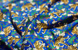Korean Traditional Art Folk Painting Derpy Tiger Magpie Patterned Cotton Fabric made in Korea by the Half Yard