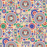 Korean Traditional Phoenix Royal Cloth Patterned Cotton Fabric made in Korea by the Half Yard