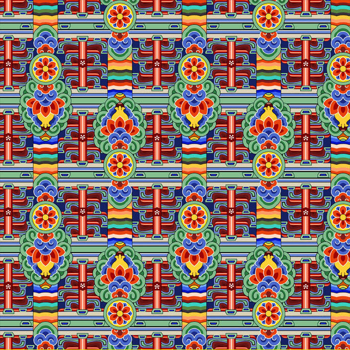 韓國傳統六角形螺鑿 Jagae 圖案棉織品韓國製造半碼