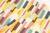 Colorful Palette Patterned 40s Fabric made in Korea by the Yard 36" x 58" or 90 x 145cm