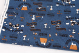 Snoopy Logo Character Oxford Fabric printed in Japan by the Half Yard