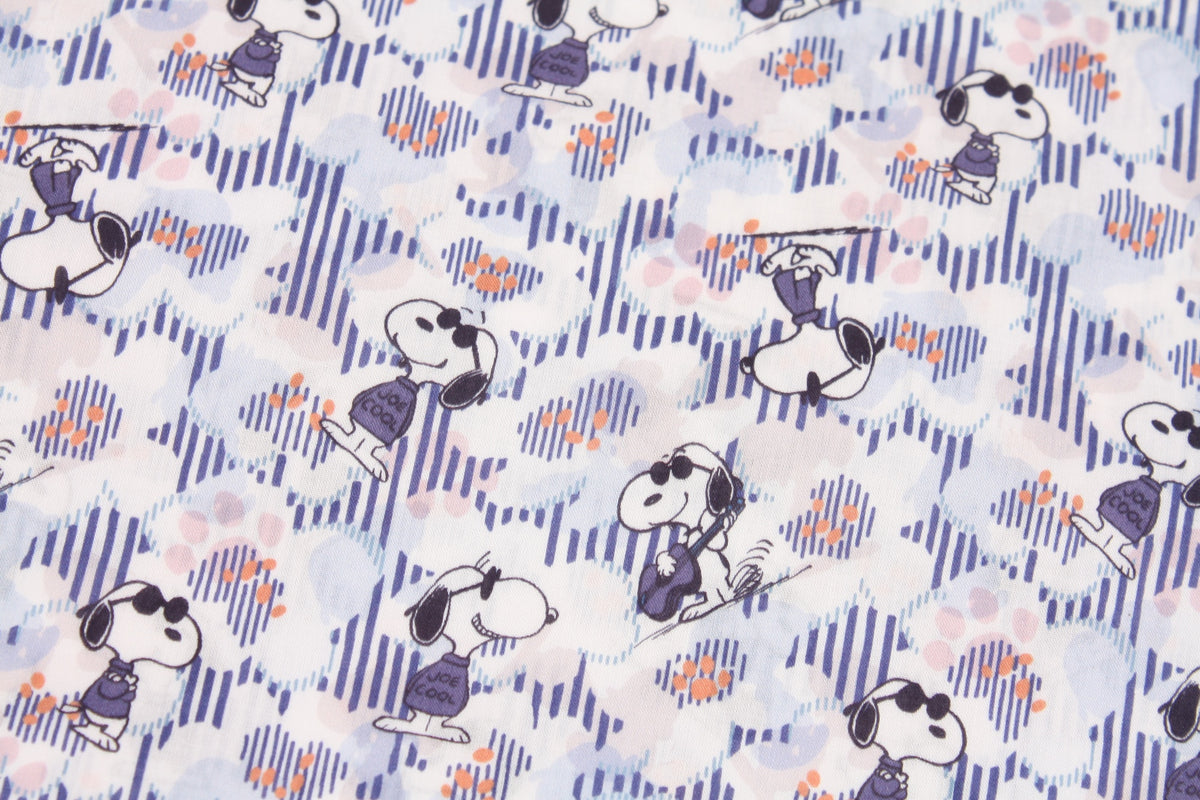 Liberty Tana Lawn Snoopy Peanuts Joe Cool Fabric printed in Japan FQ 45cm by 53cm or 18" by 21"