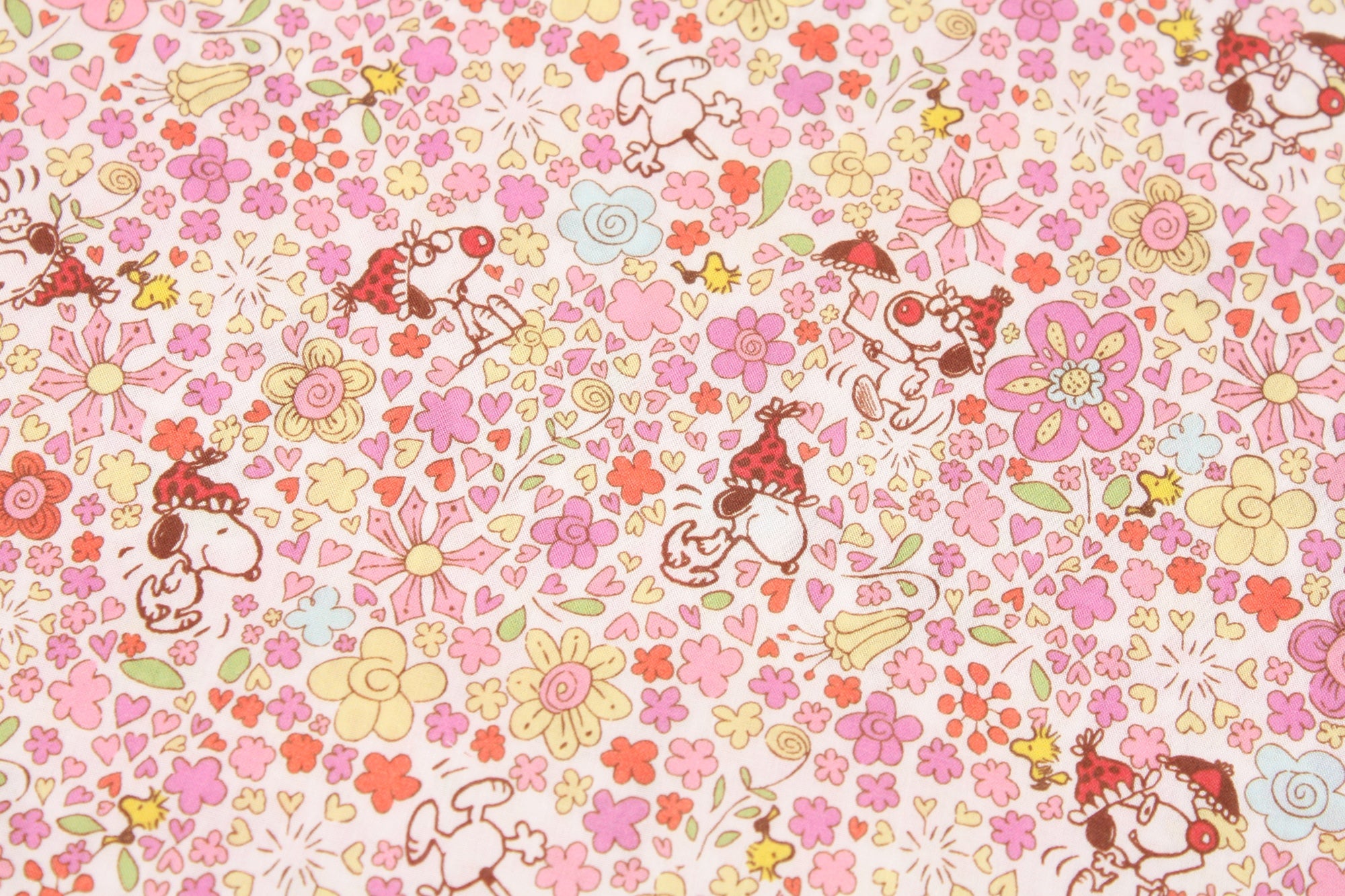 Liberty Tana Lawn Snoopy Peanuts Floral Delight Fabric