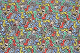 Liberty Tana Lawn Snoopy Peanuts Squiggly Geometry Fabric printed in Japan FQ 45cm by 53cm or 18" by 21"