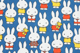 Miffy Navy Oxford Licensed Fabric printed in Japan by the Half Yard