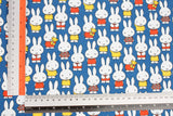 Miffy Navy Oxford Licensed Fabric printed in Japan by the Half Yard
