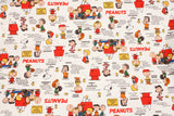 Snoopy Peanuts 75th Anniversary Snoopy Classic Oxford Fabric printed in Japan by the Half Yard