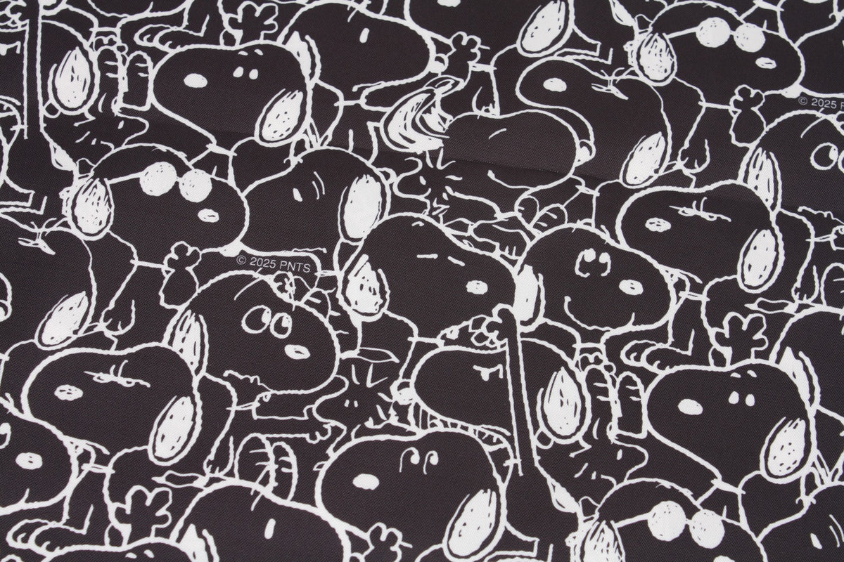 Kiyohara Snoopy Peanuts Monochrome Water-proof Fabric by the Half Yard 45 x 145cm or 18" x 57"