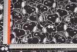 Kiyohara Snoopy Peanuts Monochrome Water-proof Fabric by the Half Yard 45 x 145cm or 18" x 57"