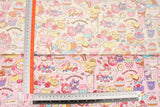 Sanrio Characters Dessert Time Oxford Licensed Fabric printed in Japan by the Half Yard