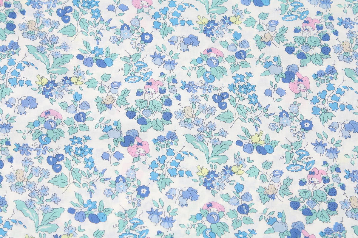 Liberty Tana Lawn Sanrio My Melody 50th Anniversary Nancy's Orchard Fabric printed in Japan FQ 45cm by 53cm or 18" by 21" (Copy)
