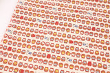 Kobayashi Cat Daruma Patterned Japanese Fabric by the Half Yard
