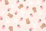 Miffy Strawberry Oxford Licensed Fabric printed in Japan by the Half Yard