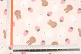 Miffy Strawberry Oxford Licensed Fabric printed in Japan by the Half Yard