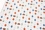 Miffy Fruits Flower Oxford Licensed Fabric printed in Japan by the Half Yard