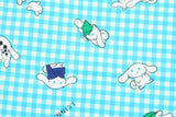 Sanrio Cinnamorll Gingham Check Oxford Licensed Fabric printed in Japan by the Half Yard