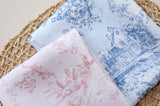 Toile de Jouy Vineyard Viscose Rayon Fabric printed in Korea 36" x 62" 90cm x 160cm by the Yard