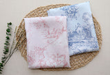 Toile de Jouy Vineyard Viscose Rayon Fabric printed in Korea 36" x 62" 90cm x 160cm by the Yard